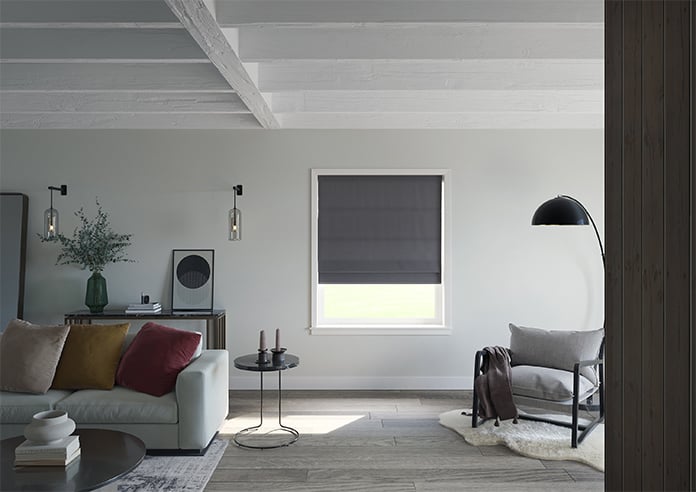 Carina, Blackberry - Twist&Fit Roman Blind - Image 9